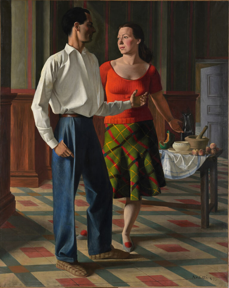 Huile sur toile, Double portrait au pot cassé (dit "de Londres"), 1942