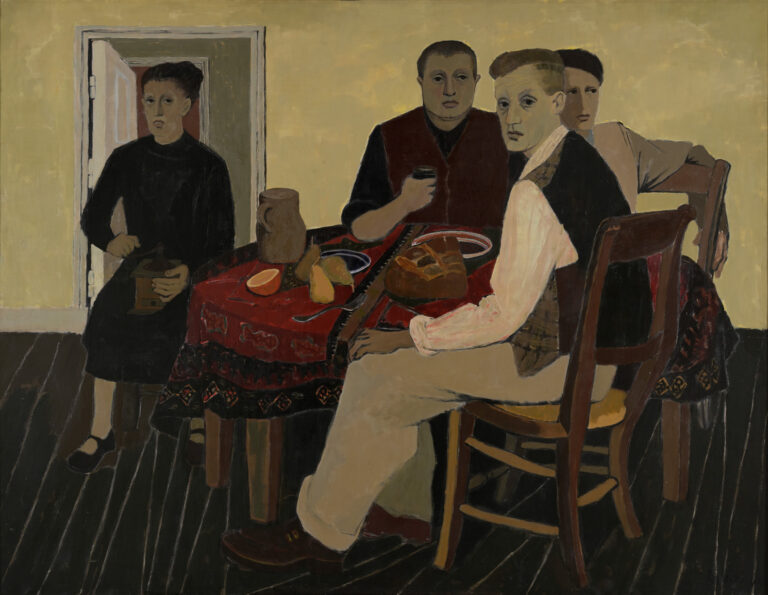 Huile sur toile, Repas paysan, 1949