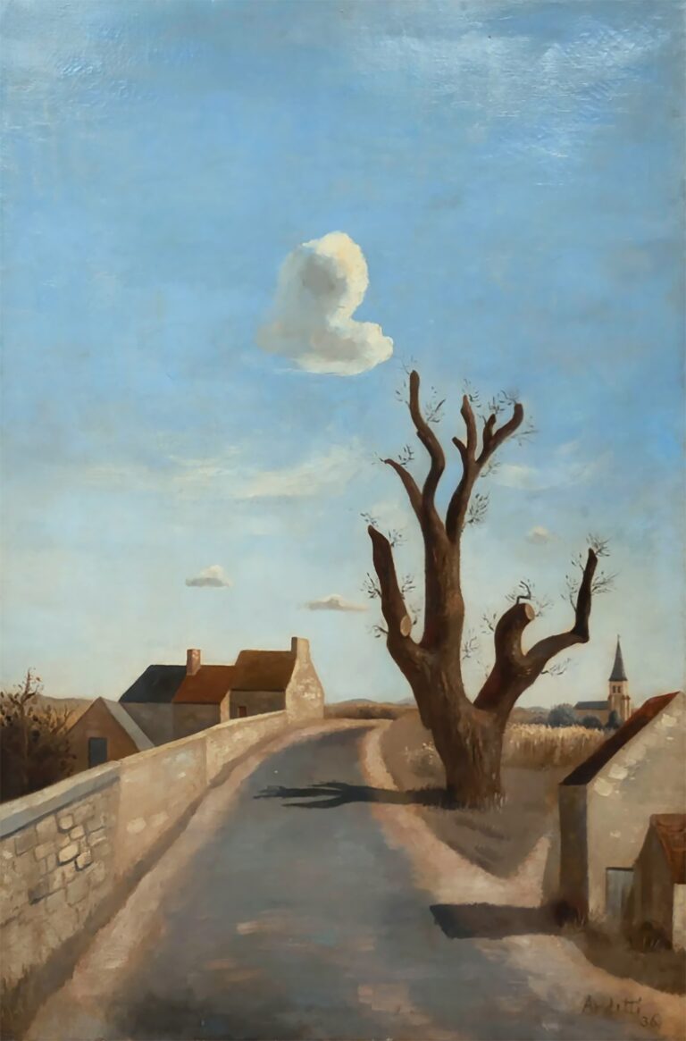 Huile sur toile, La Route, 1936